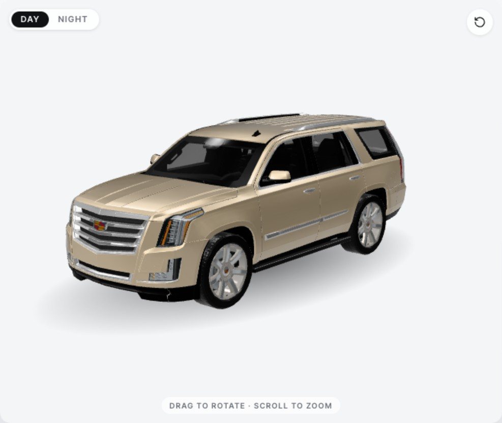 Escalade in EVOLV Gloss Metal Champagne Bronze with factory chrome trim